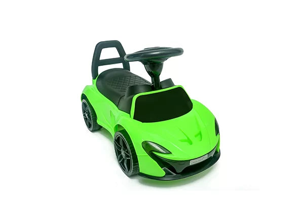 Cyclistan Mini McLaren – Manual Ride-On Car for Kids 2–5 | Music, Low Sitting, Walking Car, Baby Toy Gift