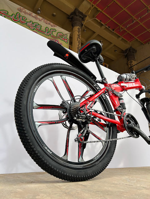 π΄ββοΈ LAZER STAR 26-Inch Foldable Mountain & Road Bike. Dual Suspension | 21-Speed Shimano Gears | Foldable | Alloy Rims | Disc Brakes