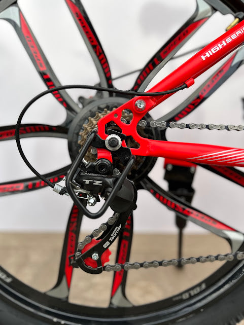 π΄ββοΈ LAZER STAR 26-Inch Foldable Mountain & Road Bike. Dual Suspension | 21-Speed Shimano Gears | Foldable | Alloy Rims | Disc Brakes