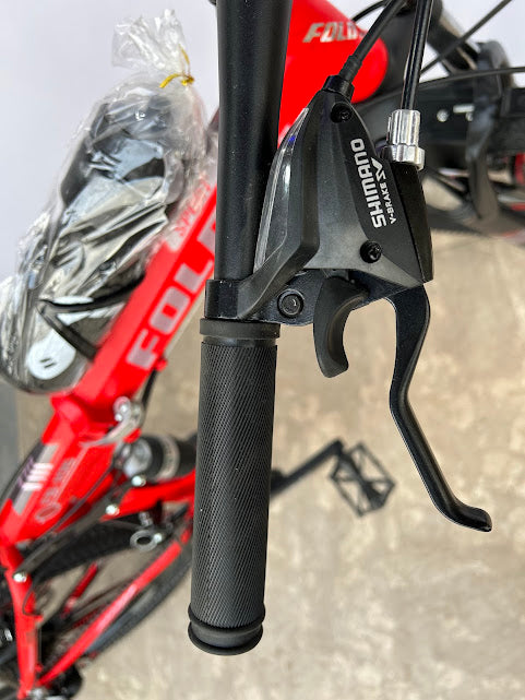 π΄ββοΈ LAZER STAR 26-Inch Foldable Mountain & Road Bike. Dual Suspension | 21-Speed Shimano Gears | Foldable | Alloy Rims | Disc Brakes