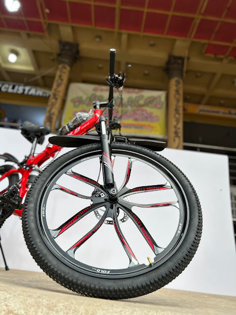 π΄ββοΈ LAZER STAR 26-Inch Foldable Mountain & Road Bike. Dual Suspension | 21-Speed Shimano Gears | Foldable | Alloy Rims | Disc Brakes