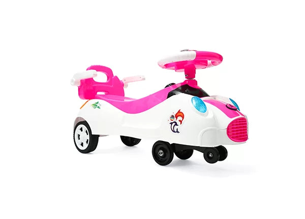 Cyclistan New Dolphin Ride – Twist & Turn Ride-On Car for Kids 2–7 | Musical Horn, No Batteries, Auto Wiggle Car