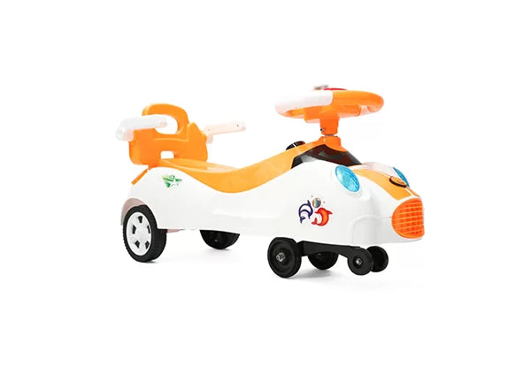 Cyclistan New Dolphin Ride – Twist & Turn Ride-On Car for Kids 2–7 | Musical Horn, No Batteries, Auto Wiggle Car