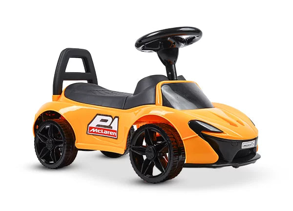 Cyclistan Mini McLaren – Manual Ride-On Car for Kids 2–5 | Music, Low Sitting, Walking Car, Baby Toy Gift