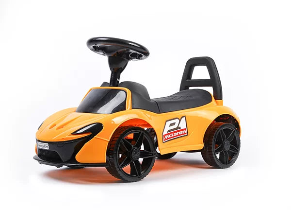 Cyclistan Mini McLaren – Manual Ride-On Car for Kids 2–5 | Music, Low Sitting, Walking Car, Baby Toy Gift