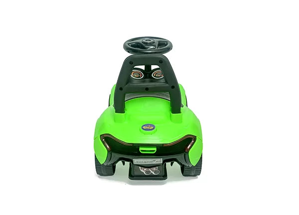 Cyclistan Mini McLaren – Manual Ride-On Car for Kids 2–5 | Music, Low Sitting, Walking Car, Baby Toy Gift