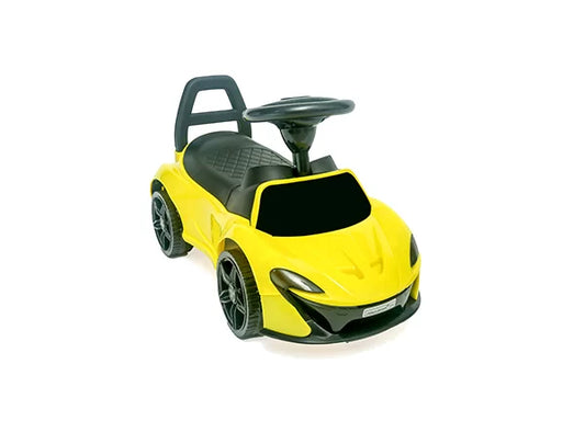 Cyclistan Mini McLaren – Manual Ride-On Car for Kids 2–5 | Music, Low Sitting, Walking Car, Baby Toy Gift