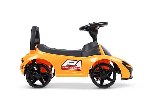 Cyclistan Mini McLaren – Manual Ride-On Car for Kids 2–5 | Music, Low Sitting, Walking Car, Baby Toy Gift