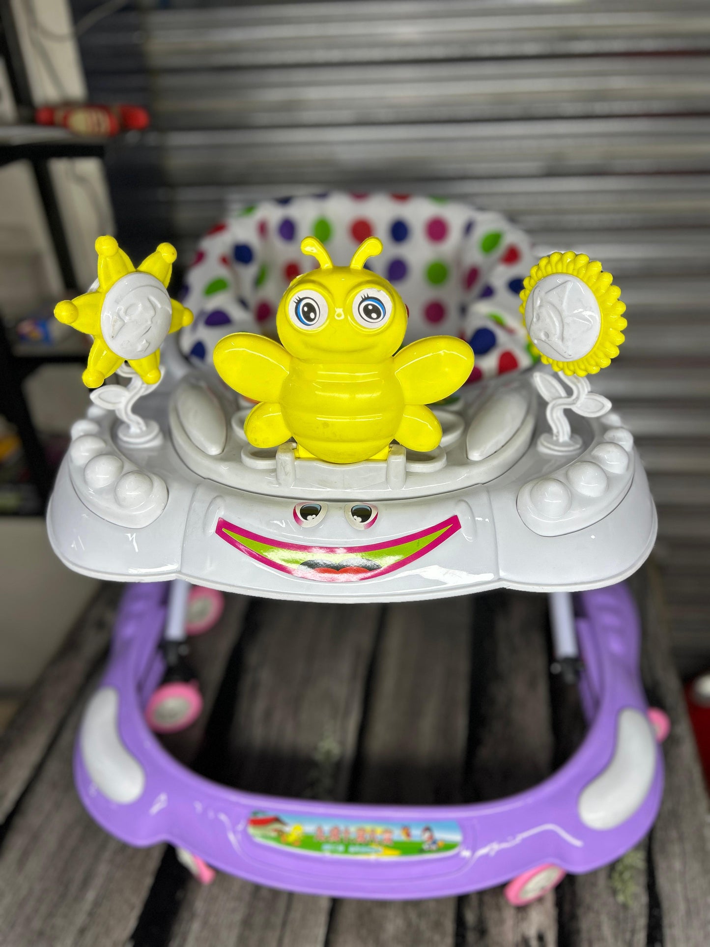 Cyclistan Nanha Dost – 10-Tire Adjustable Baby Walker with Music, Toys & Comfort Seat