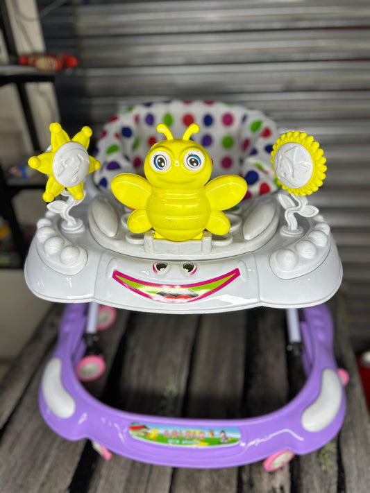 Cyclistan Nanha Dost – 10-Tire Adjustable Baby Walker with Music, Toys & Comfort Seat