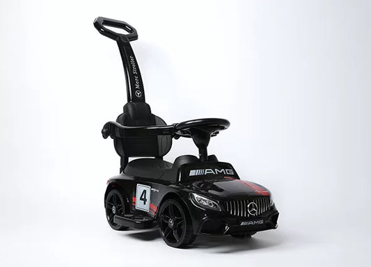 Cyclistan Merc Stroller – Mini Ride-On Sports Car for Kids 1-5 | Musical Horn, Safety Stand, Footrest, Multicolors, Best Gift