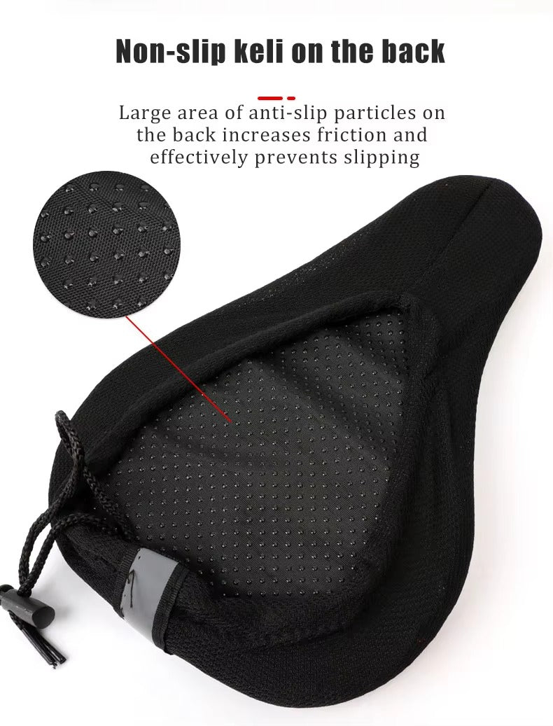 Cyclistan Extra Comfort Gel Bike Seat Cover – Thick Padded Saddle Cushion for MTB, Road & Exercise Bikes